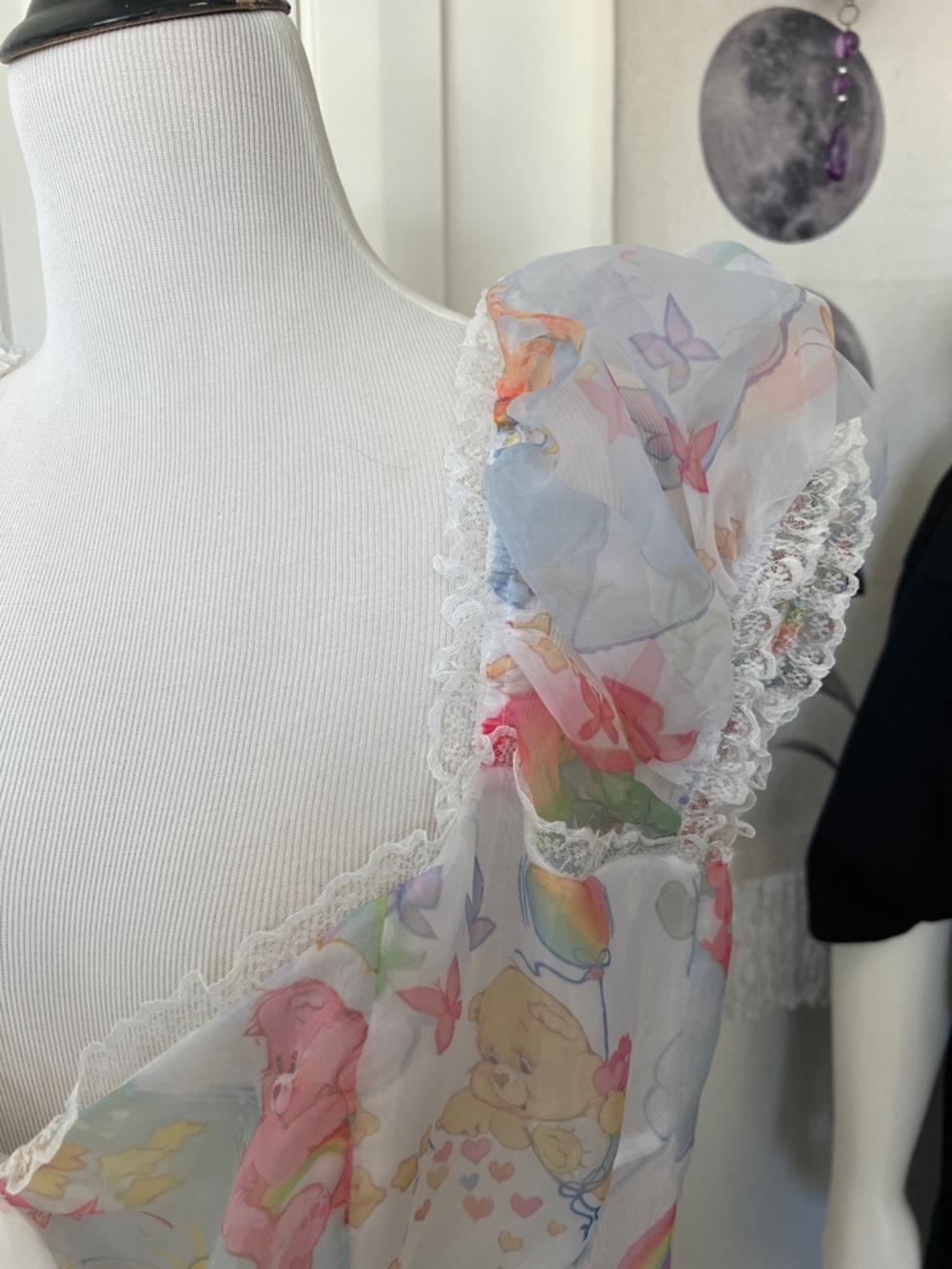 SO RARE!!! CareBears x Dolls Kill Floor Length Ballgown Selkie Style Dress - Picture 7 of 9